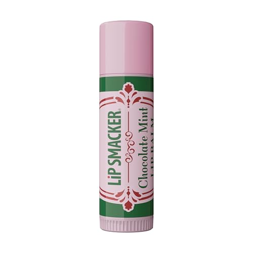 Lip Smacker Holiday Biggy Lip Balm, Moisturizing, Nostalgic, Collectible Lip Care, Fun Holiday Gift & Stocking Stuffer - Chocolate Mint Flavor
