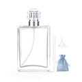 100ml Glass Perfume Spray Bottle - Refillable Atomizer with Funnel & Gift Bag (Variation: 100ml-E)