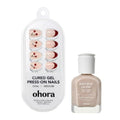 ohora Nail Strengthener & Gel Press On Nails Duo Set