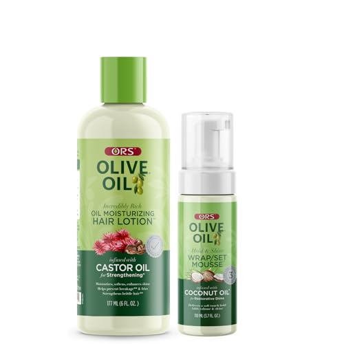 ORS Olive Oil Hair Care Set - Mousse & Moisturizing Lotion