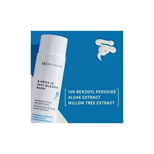 DCL Skincare B Prox Acne Treatment Cleanser with 10% Benzoyl Peroxide, Maximum Strength Acne Wash for Breakouts, Oil Control & Clear Skin, 6.7 fl oz