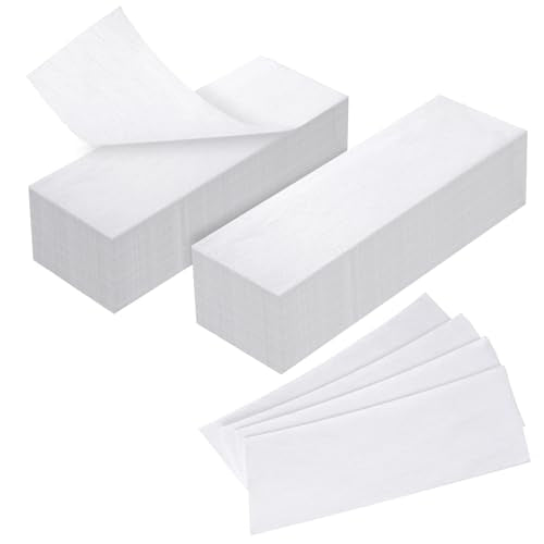 150 Pcs Wax Strips for Hair Removal 2.5'' x 7.5'' Non Woven Body and Facial Wax Strips Paper, Beauty Waxing Strip for Leg Face Chest Back and Bikini (150 Pcs)