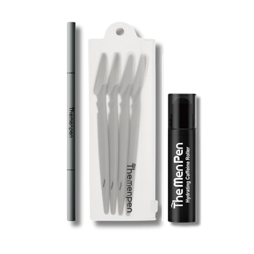 The Men Pen Grooming Kit | Eyebrow Filler, Eye Roller & Razors