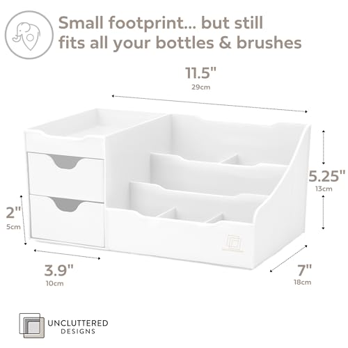 Large Makeup Organizer with Drawers - Countertop Beauty Storage