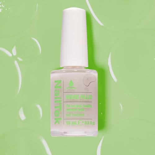 Nail Tek Ridge Filler Formula 1 - Smoothing Nail Strengthener Base Coat, 0.5 fl oz