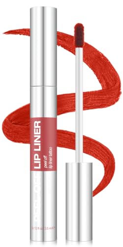 TENGLONG Waterproof Peel Off Lip Liner Stain - Rusty Red