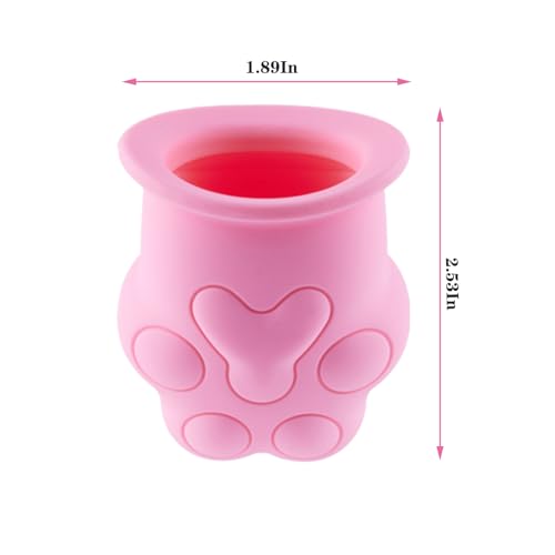 Lip Plumper Device - Cat's Paw Shape Silicone Lip Enhancer Pink