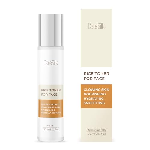 Rice Toner for Face, 82% Rice Extract with Hyalyronic Acid, Niacinamide and Centella Extract - Hydrating for Dry, Dull, Combination Skin, Vegan, Fragrance Free, Glass Skin