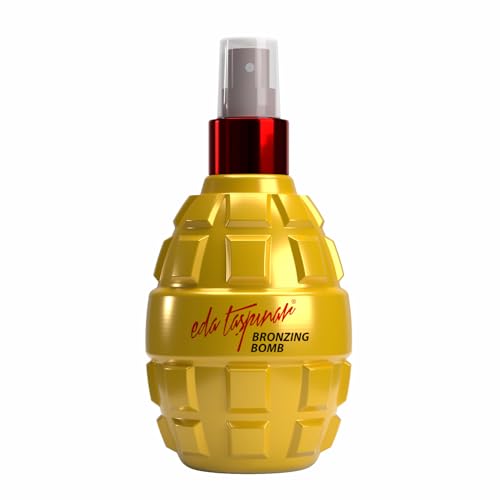 Eda Taşpınar Bronzing Bomb Tanning Oil Spray - Classic, Chocolate, Sugar - Deep Dark Tan, Golden Glow, 6.8 fl oz