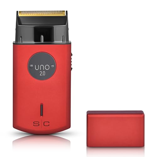 StyleCraft Uno Cordless Single Foil Shaver, Mini Travel Size, Portable, Gold Titanium Premium Head, Turbocharged motor