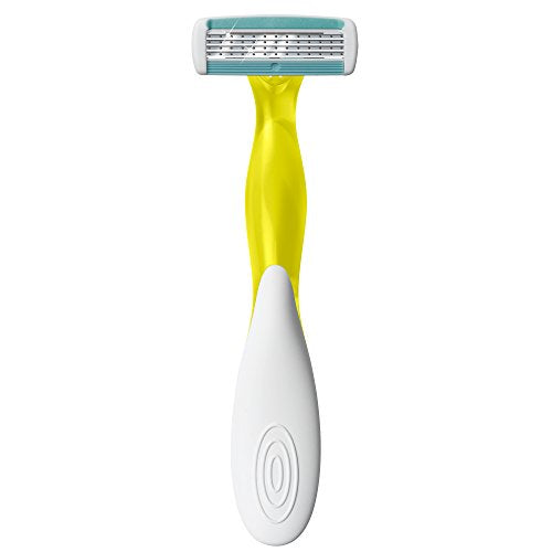 BIC Soleil Comfort Scented Disposable Razors for Women, Sensitive Skin Razor with Aloe Vera and VItamin E Lubricating Strip and 4 Blades, 3 Piece Razor Set