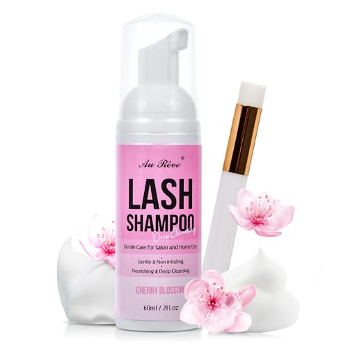 Cherry Blossom Lash Shampoo for Extensions 60ml Gentle Eyelash Cleanser