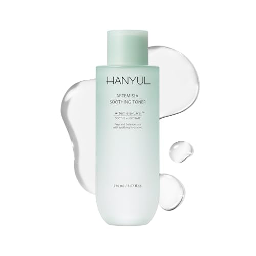HANYUL Artemisia Soothing Toner with Centella Asiatica and Panthenol | Hydrating & Calming Facial Toner for Sensitized Skin, Skin Prep, Vegan, 5.07 fl. oz.