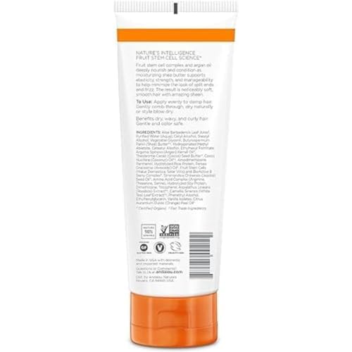 Andalou Naturals Styling Cream Ounces, Argan Oil & Shea, 6.8 Fl Oz