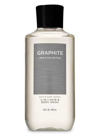 Bath and Body Works Graphite (2019 Edition) 2-in-1 Hair + Body Wash, Ultra Shea Body Cream and Graphite Deodorizing Body Spray