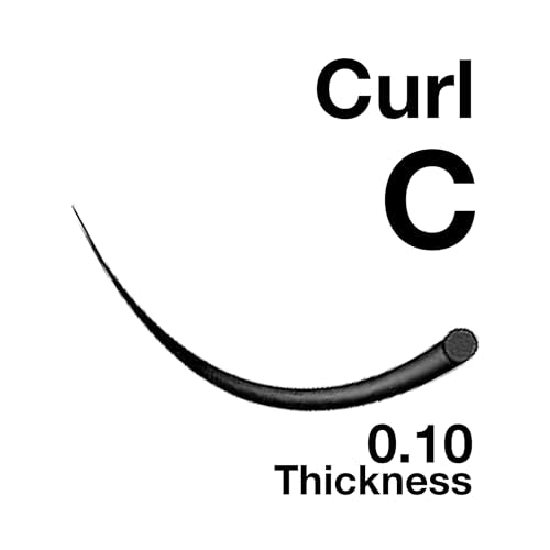 Eyelash Extensions 0.10mm Thickness C Curl Length 11mm Individual Volume Natural-Looking eyelashes Single Size For Lash Extension (0.10,C,11mm)