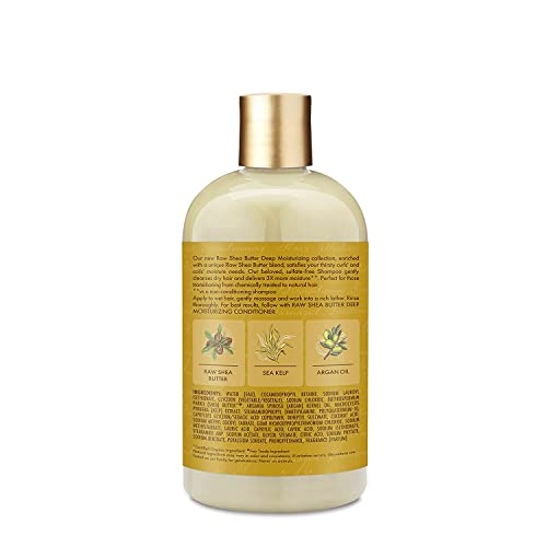 Shea Moisture Raw Shea Shampoo 13 Ounce (384ml) (2 Pack)