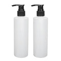 Massage Oil Dispenser Bottle, 250ml Plastic Pump Dispenser Bottles Refillable Cream Shampoo Pump Dispenser for Massage Oil Heater, Soap, Shampoo, Lotions, Creams(2 Pack)