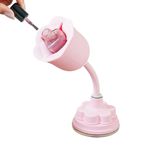 360° Rotating Nail Polish Holder with Suction Base