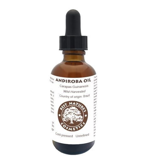 Best Nature's Cosmetics Andiroba Oil ? 100% Pure, Cold Pressed & Unrefined for Skin, Hair & Body ? Wild Harvested -1 fl oz / 30 ml