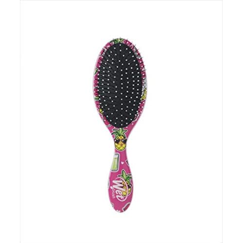 Wet Brush Mini Detangler Hair Brush - Radio, Happy Hair - Detangling Travel Hair Brush - Ultra-Soft IntelliFlex Bristles Glide Through Tangles with Ease - Protects Against Split Ends and Pain-Free - All Hair Types