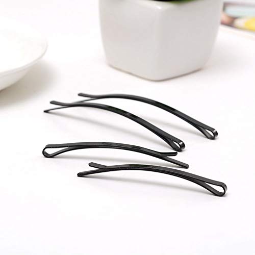 Aysekone 24 Pieces Women Black Metal Hair Bobby Pins Grips Girl's Hair Clip Hairstyle Barrette Hairpin Hairdressing DIY Hair Styling Tools (Large and Small)