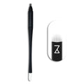 Mellie's Signature Microblading Eyebrow Pen (Pack of 10) - Disposable Microblading Pen with Sterilized Blade, Comfortable Rubber Grip and Pigment Sponge for Flawless Bro (U18.18mm, Black)