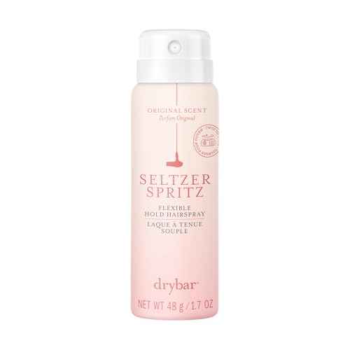 Drybar Seltzer Spritz Flexible Hold Hairspray | Holds Style for 8 Hours* with Touchable Finish, Adds Softness, Ultrafine Mist Diffuser for Even, Quick Drying Application, Vegan & Cruelty Free