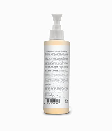 BIOTONE Advanced Therapy Massage Gel - 8 Fl Oz Hypoallergenic, Silky Glide, Oil-Free