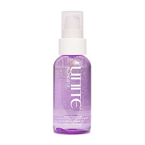 UNITE Hair ? BLONDA Oil ? Argan Infused Oil for Blonde, Gray & Highlighted Hair ? Seals, Smooths & Adds Brilliant Shine ? UV & Thermal Protection ? 4.23 Fl Oz