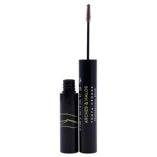 Arches & Halos Microfiber Tinted Brow Mousse - Mocha Blonde - Soft, Natural Definer Mousse to Shape, Sculpt and Control Eyebrows - Silky, Non-Crunchy, Fast-Setting Texture - Vegan Formula - 0.106 oz