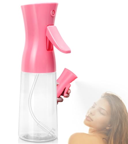 Fun Gift Bright Pink Hair Spray Bottle with Ultra Fine Mist 6.8oz