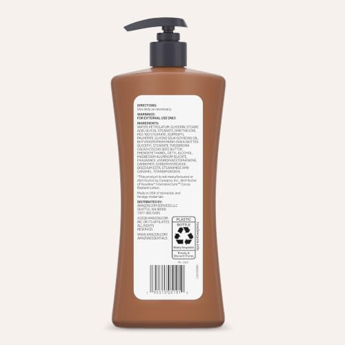 Cocoa Butter Body Lotion for Dry Skin - Lightly Scented, 20.3 Fl Oz