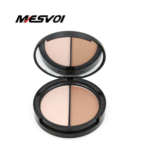 Metallic Shimmer Highlighter Powder - Chrome Effect Dual Shade