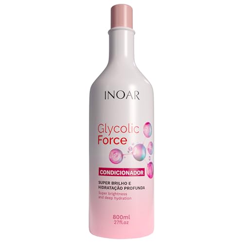 INOAR Glycolic Force Conditioner for Deep Hydration & Repair, 27 Fl Oz