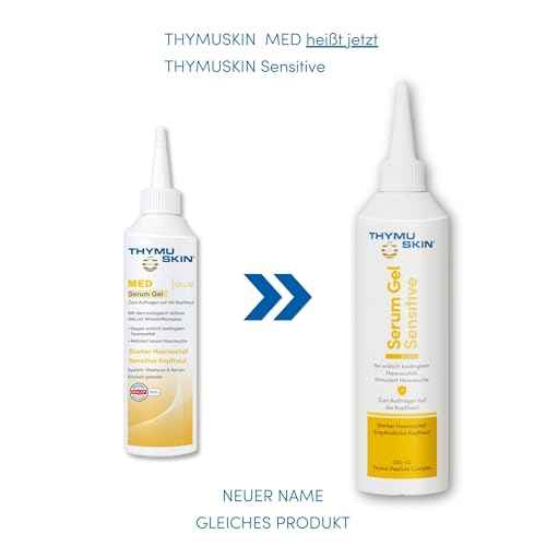 Thymuskin Med Serum Gel - Advanced Hair Peptide Serum for Hair Growth & Density - Hair Care Solution with Multi-Peptide Formula - Hydrating Serumfor Scalp Health