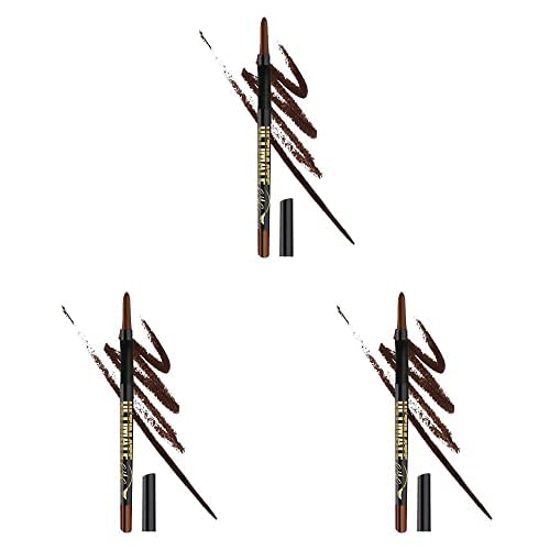 L.A. Girl Ultimate Intense Stay Auto Eyeliner, Lasting Brown GP327 (Pack of 3)