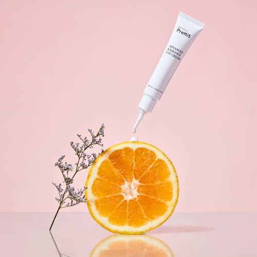 Pretti5 Advanced Radiance Eye Cream Tackles Puffiness, Dark Circles, Boosts Circulation & Smooths Fine Lines Around the Eyes Japanese Skincare Vegan Sensitive Skin Safe 12g
