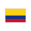 30 Sheets Columbia Flag Temporary Tattoos Fans Face Tattoo Stickers for Adults Kids Group Activity Props
