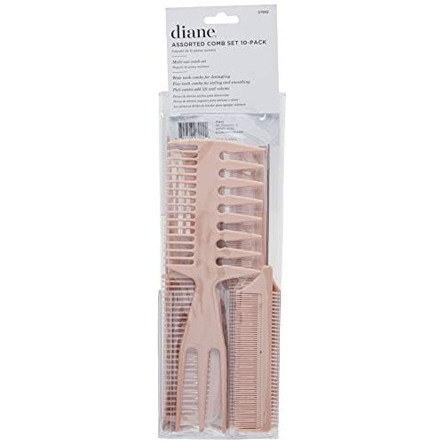 Diane D7902 Assorted Comb Kit, Bone
