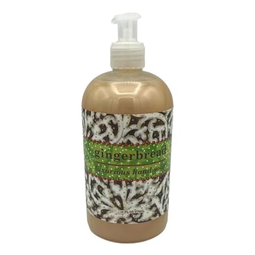 Greenwich Bay Gingerbread Hand Soap with Shea Butter, Ginger and Nutmeg Extracts, Honey 16oz