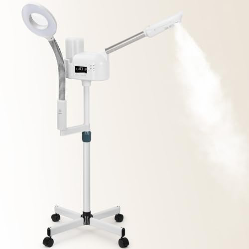 Professional 2-in-1 Facial Steamer with 5X Magnifying Lamp