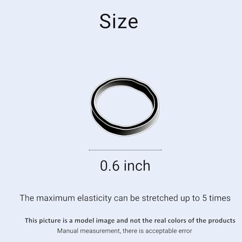 3200 Elastic Hair Ties Black Mini Rubber Bands for Girls