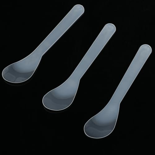 200 Pack Large Cosmetic Spatulas 5 Inch Plastic Makeup Spatulas Disposable Facial Skincare Face Mask Applicators (Translucent)