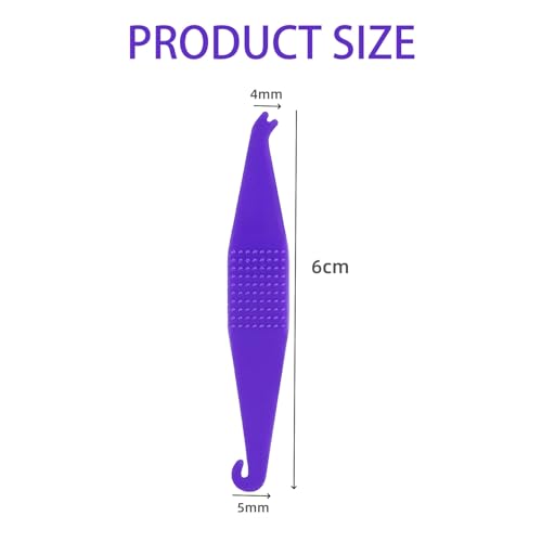 100PCS Elastic Rubber Bands Placers Tool for Braces,Colorful Disposable Plastic Orthodontic Elastic Placers Braces Rubber Band Tool