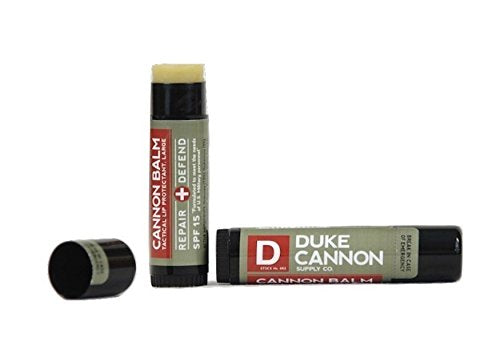 Duke Cannon Cannon Lip Balm 140° & Tactical Lip Protectant Bundle - SPF 30 & SPF 15, Blood Orange Mint & Fresh Mint Flavors, 2 Pack