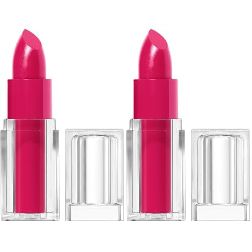 COVERGIRL Clean Lip Color, Free Spirit, Satin Finish, Squalane, Avocado & Aloe, Carmine-Free, Non-Drying, 0.12oz (Pack of 2)