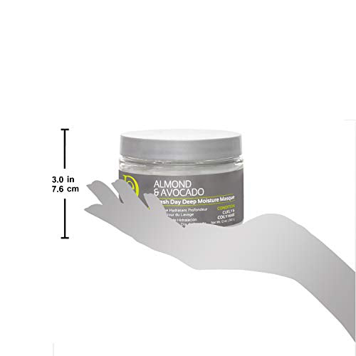 Design Essentials Almond & Avocado Wash Day Deep Moisture Masque, Deep Conditioning Hair Mask with Almond, Avocado & Shea, For Curly & Coily Hair, 12 oz