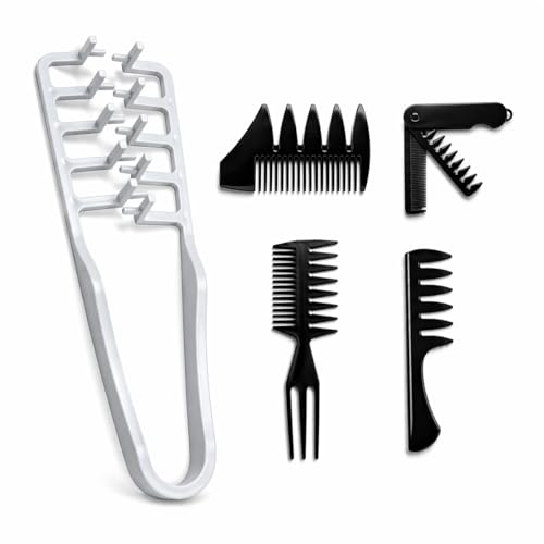 5-Piece Root Lift Texture Comb Set for Men & Women