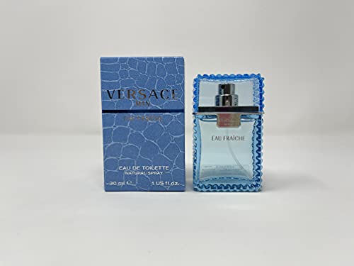 Versace Man Eau Fraiche Eau De Toilette Spray for Men - 1 oz (30ml)